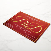 Invitation En Aluminium Burnt Orange Gold PhD (Rotation)