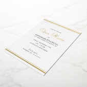 Invitation En Aluminium Business Open House Classic Professional Gold (Rotation)