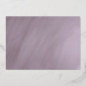 Invitation En Aluminium cadre asymétrique en plum muet avec or rose (Verso)