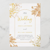 Invitation En Aluminium Cadre d'arc moderne (Recto)