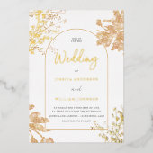 Invitation En Aluminium Cadre d'arche moderne (Recto)