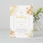 Invitation En Aluminium Cadre d'arche moderne (Debout devant)