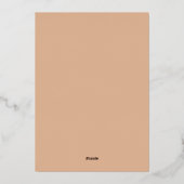 Invitation En Aluminium Cadre d'arche moderne (Verso)