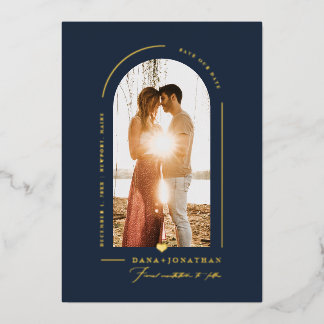 Invitation En Aluminium Cadre de date de sauvegarde PixDezines DIY couleur