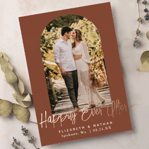 Invitation En Aluminium Cadre de photo d'arche de mariage Heureux pour tou