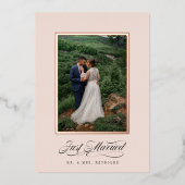 Invitation En Aluminium Cadre d'invitation "Jeunes mariés" (Recto)