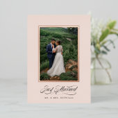 Invitation En Aluminium Cadre d'invitation "Jeunes mariés" (Debout devant)