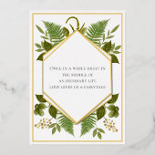 Invitation En Aluminium Cadre géométrique Lucky In Love & Gold Mariage (Verso)