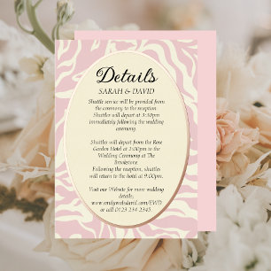 Invitation En Aluminium Cadre rond en or rose Matisse de luxe