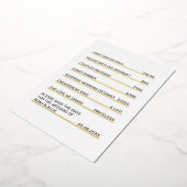 Invitation En Aluminium Café Menu Plaisir unique Enregistrer la date (Rotation)