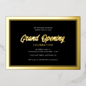 Invitation En Aluminium Calcul de la gaine d'or (Recto)