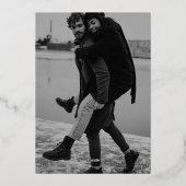 Invitation En Aluminium Calendrier de Style Photo Recto-Verso Enregistrer (Verso)