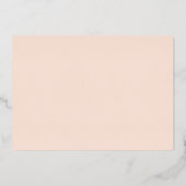 Invitation En Aluminium Calligraphie gracieuse Non Photo Enregistrer La Da (Verso)