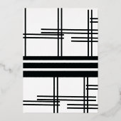 Invitation En Aluminium Calligraphie Lignes cardiaques Mariage moderne pre (Verso)