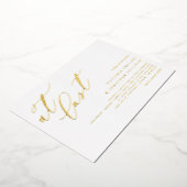 Invitation En Aluminium Calligraphie Moderne Au Dernier Mariage (Rotation)