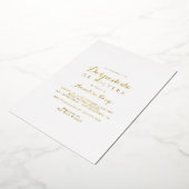 Invitation En Aluminium Calligraphie moderne Despedida de Soltera Gold (Rotation)