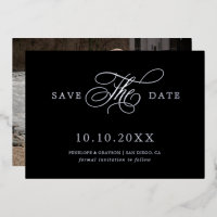 Calligraphie moderne intemporelle Argent Enregistr