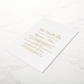 Invitation En Aluminium Calligraphie moderne Nous faisons toujours de l'or (Rotation)
