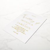 Invitation En Aluminium Calligraphie moderne V2 Mariage (Rotation)