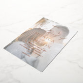 Invitation En Aluminium Calligraphie moderne V2 Mariage photo (Rotation)