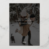 Invitation En Aluminium Calligraphie Photo Overlay Mariage Enregistrer La  (Verso)