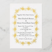 Invitation En Aluminium Calligraphie Renaissance Renfair Mariage (Recto)