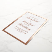 Invitation En Aluminium Calligraphie Script cardiaque Mariage moderne pres (Rotation)
