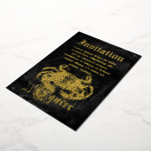 Invitation En Aluminium Cancer vintage du zodiaque (Rotation)