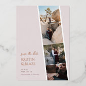 Invitation En Aluminium Capture Amour Mariage Enregistrer la date (Recto)