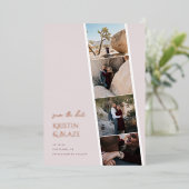 Invitation En Aluminium Capture Amour Mariage Enregistrer la date (Debout devant)