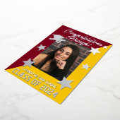 Invitation En Aluminium Cardinal Red/Gold/Silver, Diagonal Graduation (Rotation)