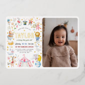 Invitation En Aluminium Carnaval animal brillant Carnaval Photo (Recto)