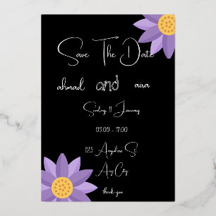 Invitation En Aluminium "Cartes de mariage romantiques avec dentelle vinta