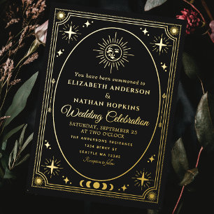 Invitation En Aluminium Carton d'invitation de mariage en feuille métallis