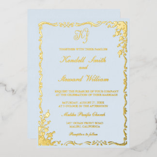 Invitation En Aluminium Carton d'invitation de mariage en or luxe | Mode é