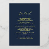 Invitation En Aluminium Carton d'invitation en feuille d'Union élégant (Verso)