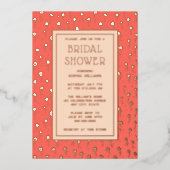 Invitation En Aluminium Cartons d'invitation de douche de mariée Floral Pe (Recto)