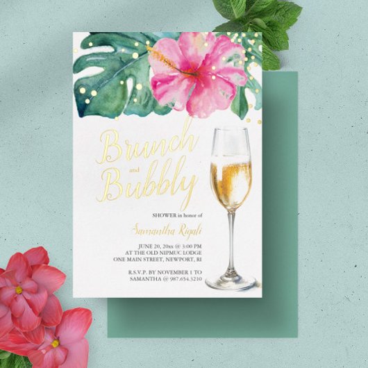 Invitation En Aluminium Cartons d'invitation pour la fête prénuptiale | Fl