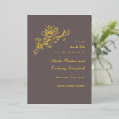 Invitation En Aluminium Cascade de Chocolat Tulipe (Debout devant)