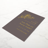 Invitation En Aluminium Cascade de Chocolat Tulipe (Rotation)