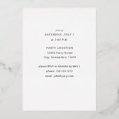 Invitation En Aluminium Casquette de diplôme de fin d'études (Verso)