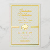 Invitation En Aluminium Casquette d'or ID834 (Recto)