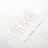 Invitation En Aluminium catholic first communion chalice crest (Rotation)