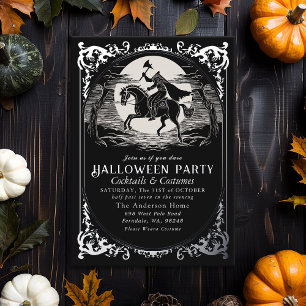 Invitation En Aluminium Cavalier sans tête Sleepy Hollow Fête d'Halloween