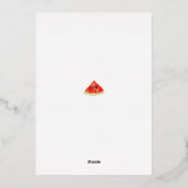 Invitation En Aluminium Célébration d'été Cocktail bleu Anniversaire (Verso)