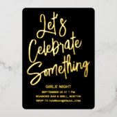 Invitation En Aluminium Célébrons quelque chose sous aluminium (Recto)