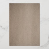 Invitation En Aluminium Cerisier Fleur rose Mariage Rose or (Verso)