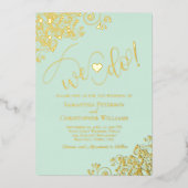 Invitation En Aluminium C'Est Ce Que Nous Faisons ! Monnaie Mariage modern (Recto)