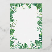 Invitation En Aluminium C'est un Baby shower éléphant Safari Garçon Real F (Verso)