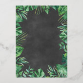 Invitation En Aluminium C'est un garçon Safari Baby shower sauvage Real (Verso)